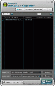 Daniusoft AAC Music Converter screenshot
